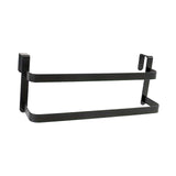 Maxbell over The Door Towel Rack Space Saving Organizer for Bathroom Washcloths Door Black