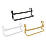 Maxbell over The Door Towel Rack Space Saving Organizer for Bathroom Washcloths Door Black
