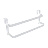 Maxbell over The Door Towel Rack Space Saving Organizer for Bathroom Washcloths Door White