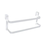 Maxbell over The Door Towel Rack Space Saving Organizer for Bathroom Washcloths Door White