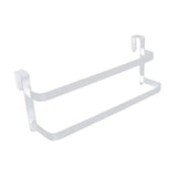 Maxbell over The Door Towel Rack Space Saving Organizer for Bathroom Washcloths Door White
