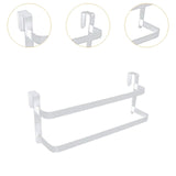 Maxbell over The Door Towel Rack Space Saving Organizer for Bathroom Washcloths Door White