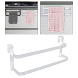 Maxbell over The Door Towel Rack Space Saving Organizer for Bathroom Washcloths Door White