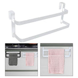 Maxbell over The Door Towel Rack Space Saving Organizer for Bathroom Washcloths Door White