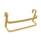 Maxbell over The Door Towel Rack Space Saving Organizer for Bathroom Washcloths Door Gold