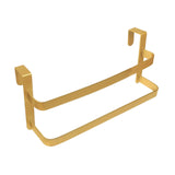 Maxbell over The Door Towel Rack Space Saving Organizer for Bathroom Washcloths Door Gold