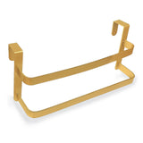 Maxbell over The Door Towel Rack Space Saving Organizer for Bathroom Washcloths Door Gold