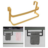 Maxbell over The Door Towel Rack Space Saving Organizer for Bathroom Washcloths Door Gold