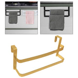 Maxbell over The Door Towel Rack Space Saving Organizer for Bathroom Washcloths Door Gold