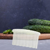 Maxbell Crinkle Cutter Manual Wavy Slicer for Cucumbers for Hotel Restaurant Kitchen