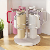 Maxbell Rotating Water Bottle Holder Decor Storage Rack for Kitchen Cabinet Tabletop