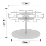 Maxbell Rotating Water Bottle Holder Decor Storage Rack for Kitchen Cabinet Tabletop