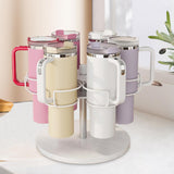 Maxbell Rotating Water Bottle Holder Decor Storage Rack for Kitchen Cabinet Tabletop
