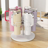 Maxbell Rotating Water Bottle Holder Decor Storage Rack for Kitchen Cabinet Tabletop