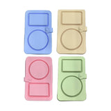 Maxbell Silicone Snack Container 2 Compartment Sauce Container for Salad Home Picnic Blue
