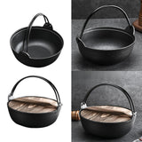 Maxbell Sukiyaki Nabe Pot Cookware Heavy Duty Soup Pot for Outdoor Restaurants Stews without lid