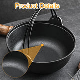 Maxbell Sukiyaki Nabe Pot Cookware Heavy Duty Soup Pot for Outdoor Restaurants Stews without lid