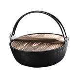 Maxbell Sukiyaki Nabe Pot Cookware Heavy Duty Soup Pot for Outdoor Restaurants Stews with lid