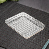 Maxbell Baking Sheet with Rack Baking Pan for Family Gatherings Barbecue Restaurants 23.5cmx17.5cmx2.5cm