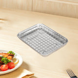 Maxbell Baking Sheet with Rack Baking Pan for Family Gatherings Barbecue Restaurants 23.5cmx17.5cmx2.5cm