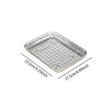 Maxbell Baking Sheet with Rack Baking Pan for Family Gatherings Barbecue Restaurants 23.5cmx17.5cmx2.5cm