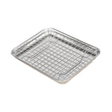 Maxbell Baking Sheet with Rack Baking Pan for Family Gatherings Barbecue Restaurants 26.5cmx20.5cmx2.5cm