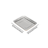 Maxbell Baking Sheet with Rack Baking Pan for Family Gatherings Barbecue Restaurants 26.5cmx20.5cmx2.5cm