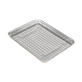Maxbell Baking Sheet with Rack Baking Pan for Family Gatherings Barbecue Restaurants 31.5cmx24.5cmx2.5cm
