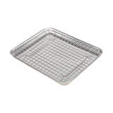 Maxbell Baking Sheet with Rack Baking Pan for Family Gatherings Barbecue Restaurants 31.5cmx24.5cmx2.5cm