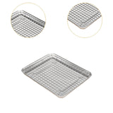 Maxbell Baking Sheet with Rack Baking Pan for Family Gatherings Barbecue Restaurants 31.5cmx24.5cmx2.5cm