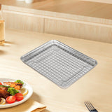 Maxbell Baking Sheet with Rack Baking Pan for Family Gatherings Barbecue Restaurants 31.5cmx24.5cmx2.5cm