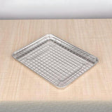 Maxbell Baking Sheet with Rack Baking Pan for Family Gatherings Barbecue Restaurants 31.5cmx24.5cmx2.5cm