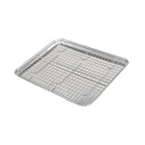 Maxbell Baking Sheet with Rack Baking Pan for Family Gatherings Barbecue Restaurants 40.5cmx30.5cmx2.5cm