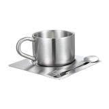 Maxbell Stainless Steel Coffee Cup Set Portable Espresso Cup for Home Camping Office