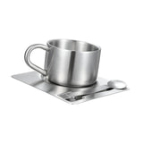 Maxbell Stainless Steel Coffee Cup Set Portable Espresso Cup for Home Camping Office