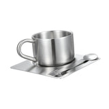 Maxbell Stainless Steel Coffee Cup Set Portable Espresso Cup for Home Camping Office