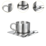Maxbell Stainless Steel Coffee Cup Set Portable Espresso Cup for Home Camping Office