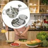 Maxbell Stainless Steel Food Mill Manual Rotary Food Mill for Sauce Baby Food Fruits