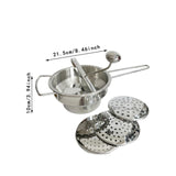 Maxbell Stainless Steel Food Mill Manual Rotary Food Mill for Sauce Baby Food Fruits