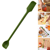 Maxbell Kitchen Silicone Spatula Cosmetics Spatula for Shampoos Ketchup Conditioners Green