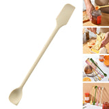 Maxbell Kitchen Silicone Spatula Cosmetics Spatula for Shampoos Ketchup Conditioners White