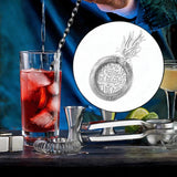 Maxbell Cocktail Strainer Portable Bartender Accessories for Club Restaurant Kitchen Silver