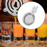 Maxbell Cocktail Strainer Portable Bartender Accessories for Club Restaurant Kitchen Silver