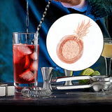 Maxbell Cocktail Strainer Portable Bartender Accessories for Club Restaurant Kitchen Rose Gold