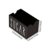 Maxbell Sugar Packet Holder Rustic Organizer 20 Packets for Kitchen Restaurant Table Black