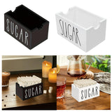 Maxbell Sugar Packet Holder Rustic Organizer 20 Packets for Kitchen Restaurant Table Black