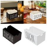 Maxbell Sugar Packet Holder Rustic Organizer 20 Packets for Kitchen Restaurant Table Black