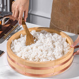 Maxbell Rice Mixing Tub Reusable Mixing Container Sushi Rice Mixing Tub Sushi Bucket S