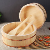 Maxbell Rice Mixing Tub Reusable Mixing Container Sushi Rice Mixing Tub Sushi Bucket L