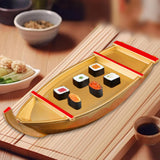 Maxbell Sushi Boat Serving Tray Reusable Smooth Elegant Sashimi Plate